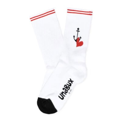 Maritime Sportsocken mit Anker udn Herz